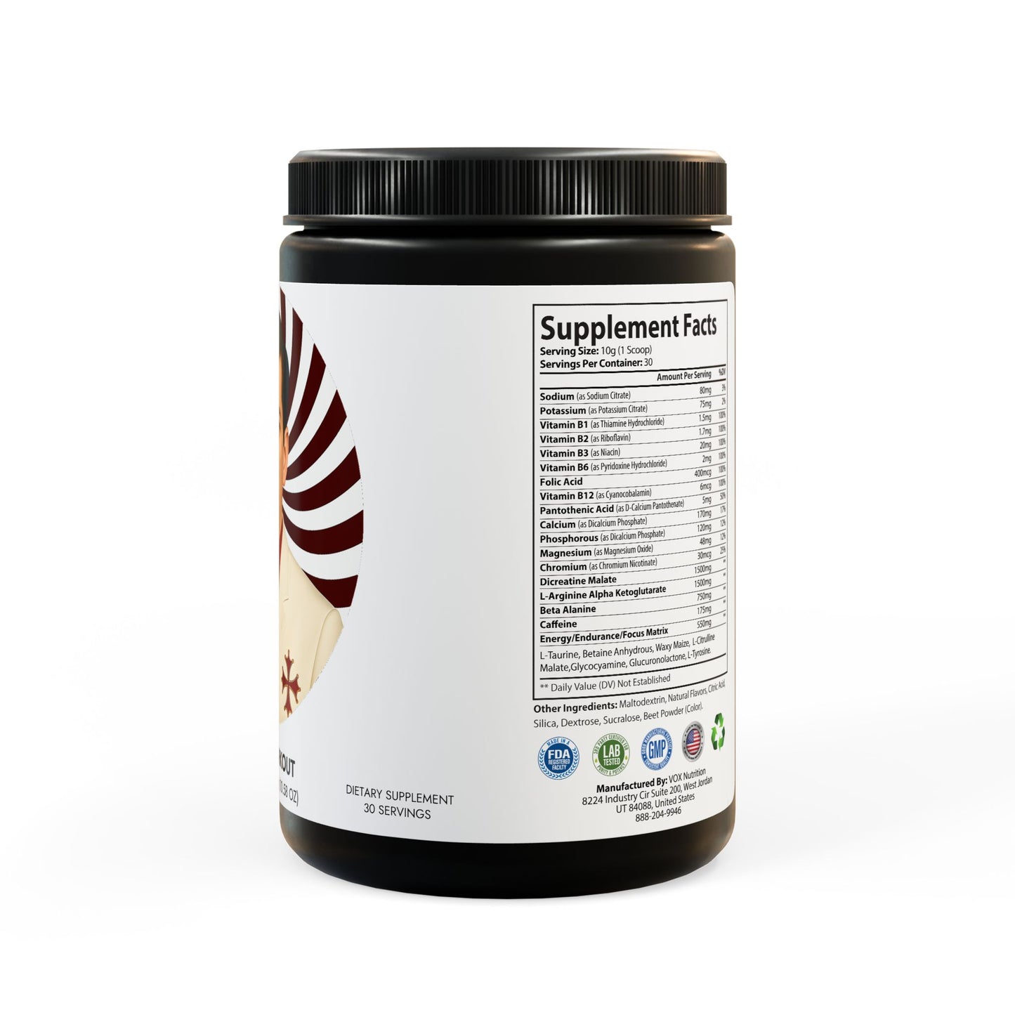 Aleczaender's Pre-Workout Supplement, Watermelon (300g, 10.58oz)