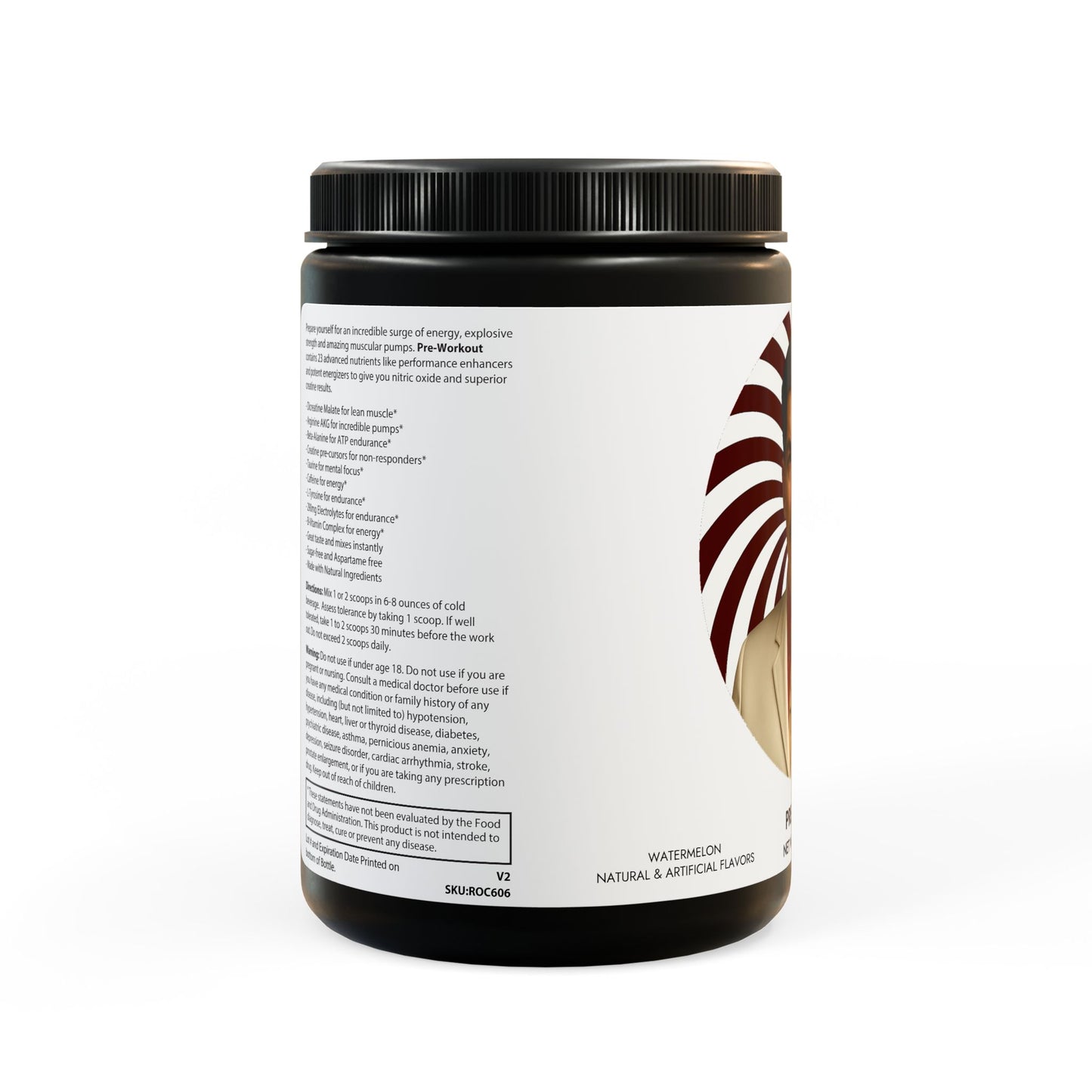 Aleczaender's Pre-Workout Supplement, Watermelon (300g, 10.58oz)